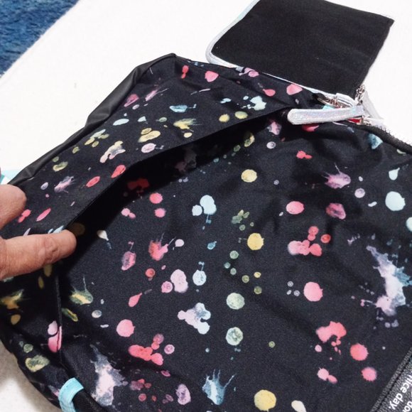 Justice Girls Backpack Splatter With Wristlet Pouch - Picture 5 of 7